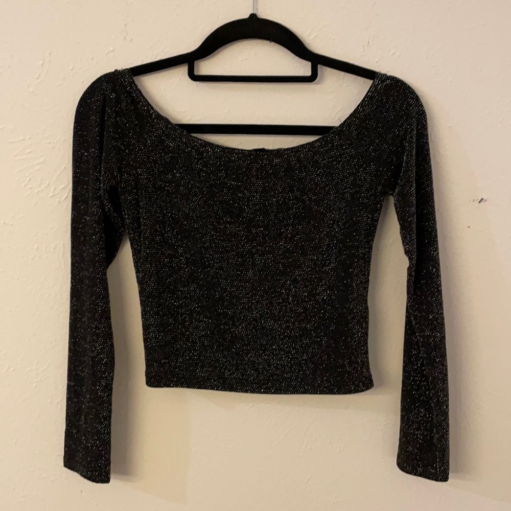Lulus shimmer crop top